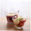 4pcs Clear Plastic Salad Serving Bowls with Angled Edge for Snacks, Fruit, Dessert, Buffet Use 4