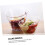 4pcs Clear Plastic Salad Serving Bowls with Angled Edge for Snacks, Fruit, Dessert, Buffet Use 3