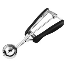 Stainless Steel Cookie Scoop 1.5 Tbsp #50 with Soft Grip and Ergonomic Trigger for Baking