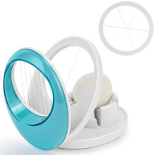 Stainless Steel Egg Slicer with 3 Cutting Modes for Hard Boiled Eggs and Soft Fruits