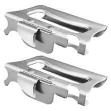 2pcs Stainless Steel Can and Bottle Opener Ergonomic Handheld Grip for Home and Camping Use