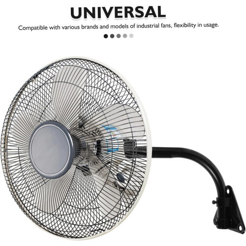 Heavy Duty Wall Fan Mount with Adjustable Iron Bracket for Space Saving Workshop and Industrial Use 1
