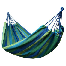 Camping Hammock Double Wide Heavy Duty Canvas with Straps for Outdoor Garden Patio Relaxation