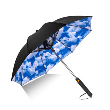 Cooling Fan Umbrella with Mist Spray, USB Rechargeable, UPF 50+ Sun Protection for Beach and Travel