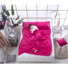 Sleeping Bag Liner Cotton Travel Sheet Breathable SkinFriendly for Camping Hostel Picnic Rose 83x70