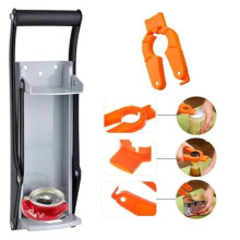 Heavy Duty Wall Mounted Can Crusher 12oz 16oz Aluminum with Bottle Opener for Easy Recycling