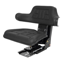 Universal Tractor Suspension Seat Adjustable Comfort Ride with Shock Absorption Black for John Deere Ford  Holland