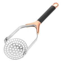 Stainless Steel Potato Ricer with NonSlip Handle, Easy Press Masher for Vegetables and Fruits