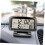 Car Thermometer Dual Temperature Gauge with Backlight Waterproof Dashboard Decor Black 2
