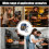 Digital Meat Thermometer Waterproof Instant Read Stainless Probe with Timer for Grilling BBQ Kitchen 5