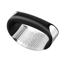 Garlic Press Stainless Steel Rocker with Ergonomic NonSlip Handle for Easy Crushing