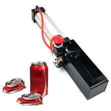 Pneumatic Aluminum Can Crusher 12oz 16oz Heavy Duty Air Powered Recycling Tool with Safety Valve