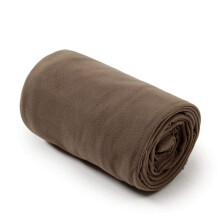 Sleeping Bag Liner Fleece Travel Sheet with Zipper Extra Warmth for Camping Hiking Adults Kids Brown