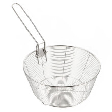 Deep Fry Basket with Easy Lift Handle, RustProof Wire Mesh for French Fries, Chicken, Home and Restaurant Use