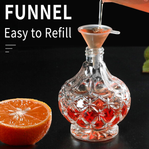 100ml Refillable Cocktail Atomizer with Elegant DiamondCut Design, Classic Air Bulb Bartender Sprayer 2