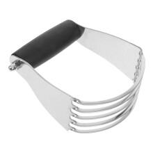 Heavy Duty Stainless Steel Dough Blender with Scraper Ergonomic Pastry Cutter for Baking