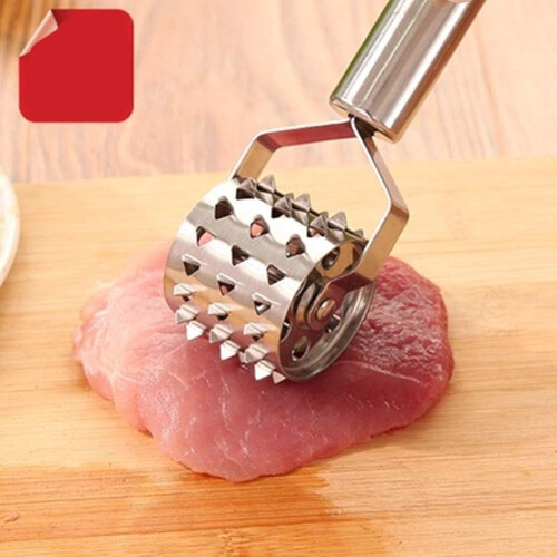 Stainless Steel Meat Tenderizer Roller with Sharp Blade Rotation for Steak Chicken Pork Beef 2