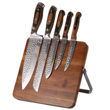 Magnetic Knife Block Acacia Wood DualSided Holder Universal Knife Storage Organizer