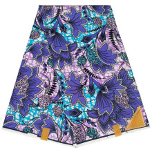 African Ankara Wax Print Polyester Fabric 5 Meters Vibrant Kente Style for DIY Sewing Projects