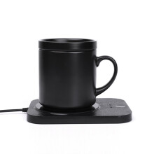 Coffee Mug Warmer with 3Level Temperature Control, 55C Heat Retention, 10W Wireless Charging, Black