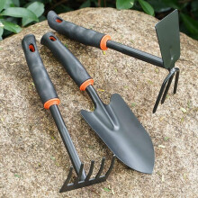 Garden Tool Set 3Piece Heavy Duty Steel Hand Gardening Tools with Ergonomic SoftGrip Handles