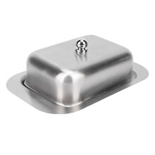 Butter Dish with Lid Food Grade Stainless Steel Butter Holder Keeps Butter Fresh for Kitchen Countertop