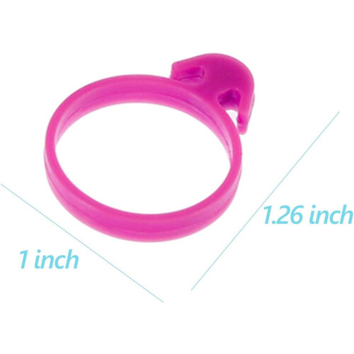 30 Pcs Silicone Pastry Bag Ties for Cake Decorating, Reusable Multicolor Icing Clips 1