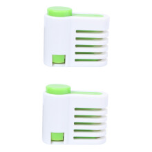 2pcs Adjustable Bread Slicer and Toast Cutter for Even Slice Control Bagels Sandwiches Green