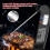 Digital Meat Thermometer Instant Read with Foldable Probe for Cooking BBQ Grilling Baking Black 3
