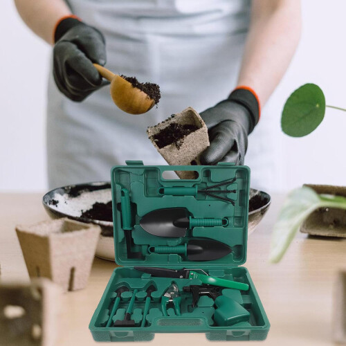 Gardening Tool Set with Storage Case, Lightweight Durable Garden Tools Kit for Planting 2