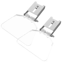 2pcs Stainless Steel Bench Grinder Eye Shield Kit with ImpactResistant Protection for Workshop Use