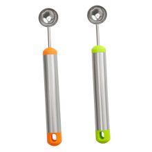 2pcs Stainless Steel Melon Baller Scoop Set with Ergonomic Grip for Fruit Balls and Ice Cream