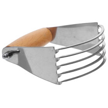 Stainless Steel Pastry Blender and Dough Cutter with Ergonomic Grip for Baking Bread and Pastries