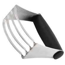 Stainless Steel Pastry Blender and Dough Cutter with Ergonomic Comfort Grip for Baking and Mixing