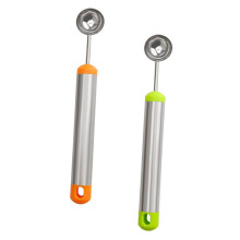 2pcs Stainless Steel Melon Baller and Ice Cream Scoop with Ergonomic Grip Easy to Clean for Home