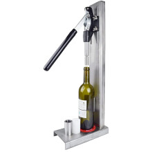 Manual Bottle Capping Machine for #7 #8 Corks, Heavy Duty Wine Corker with Adjustable Height and AntiSlip Base