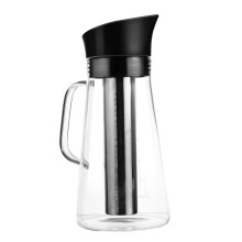 Large Capacity Cold Brew Coffee Maker with Filter, Heat Resistant Glass Carafe for Tea and Coffee