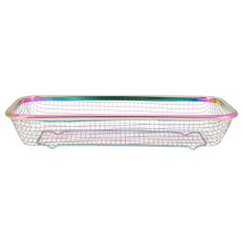Stainless Steel Cutlery Holder with Drainage, Space Saving Kitchen Utensil Organizer Basket