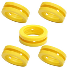 CO2 Cylinder Gaskets LeakProof Seals for Soda Makers Pink Cylinder Compatible 5 Pack Yellow