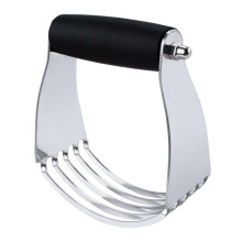 Stainless Steel Pastry Blender and Dough Cutter with Ergonomic Handle for Home Baking
