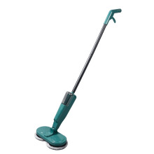 Cordless Electric Mop with Water Spray, Rechargeable Dual Spin Floor Cleaner for Hardwood, Green