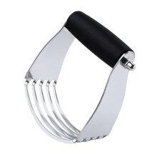 Stainless Steel Pastry Blender and Dough Cutter with Ergonomic Rubber Grip for Baking Ref: 1449