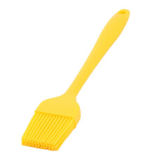 Silicone Pastry Brush for Baking with Heat Resistant Bristles and Long Handle, Yellow