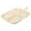 Divided Serving Tray for Efficient Ingredient Organization, Beige MultiCompartment Kitchen Organizer 1