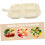 Divided Serving Tray for Efficient Ingredient Organization, Beige MultiCompartment Kitchen Organizer 4
