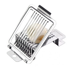 Egg Slicer Heavy Duty Stainless Steel Cutter with Sharp Blades for Eggs, Kiwi and Banana