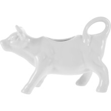 Ceramic Cow Creamer Jug 6.7 Inch EyeCatching Cow Shape for Coffee Tea and MultiPurpose Serving