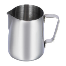 304 Stainless Steel Milk Frothing Pitcher with Spout, Textured Finish for Latte Art and Steaming