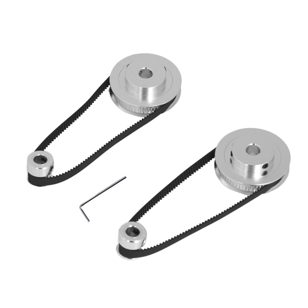 Synchronous Timing Belt And Pulley Kit For Cnc Machinery, Precise Tooth Pitch Aluminum Alloy Gt2 Wheels With 280Mm X 6Mm Fiber Reinforced Belt, High 9009791804867