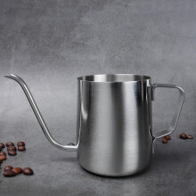 Stainless Steel Pour Over Coffee Kettle 350ml Gooseneck Pot with Minimal Drip Spout for Camping